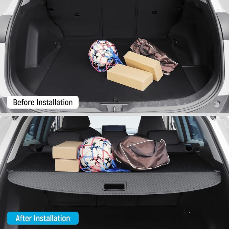 Bercicci Cargo Cover Compatible with Honda CRV 2026 2025 2024 2023 Hybrid (Include HEV) Accessories Carbon Fiber Texture Retractable Trunk Cover Security Shield Luggage Privacy (Carbon Fiber Texture) - Image 4